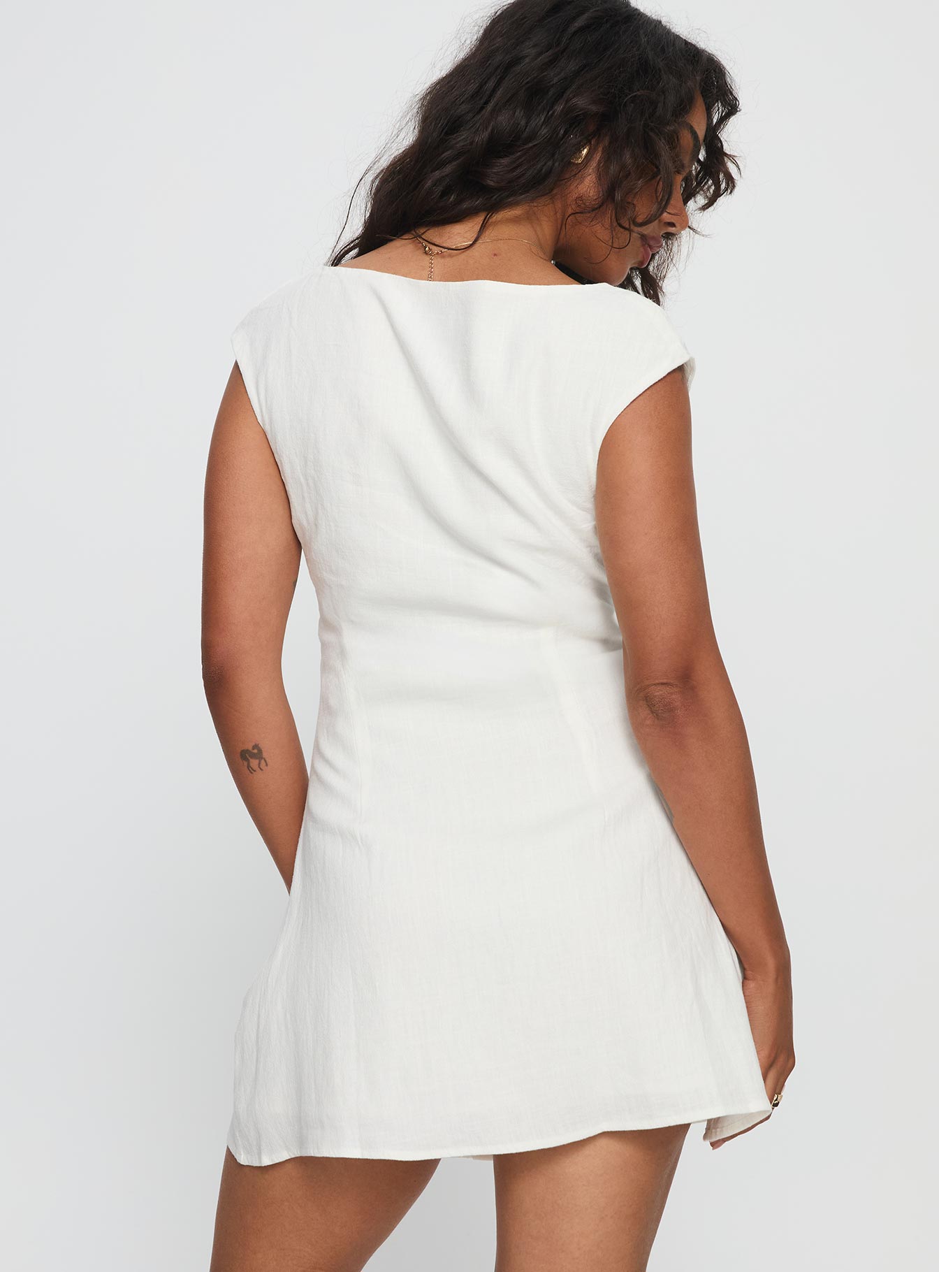 Amelia Linen Mini Dress